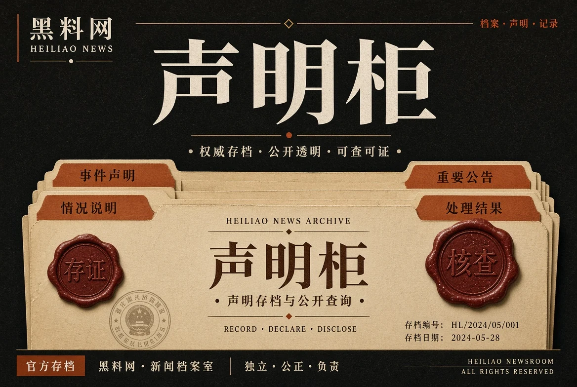 声明柜公开回应资讯视觉